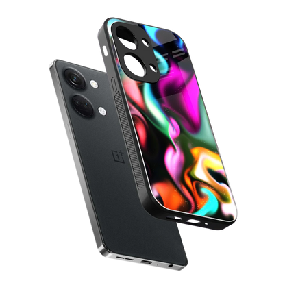 Aurora Glow sleek oneplus nord 3 cover with tempered glass back and TPU edges