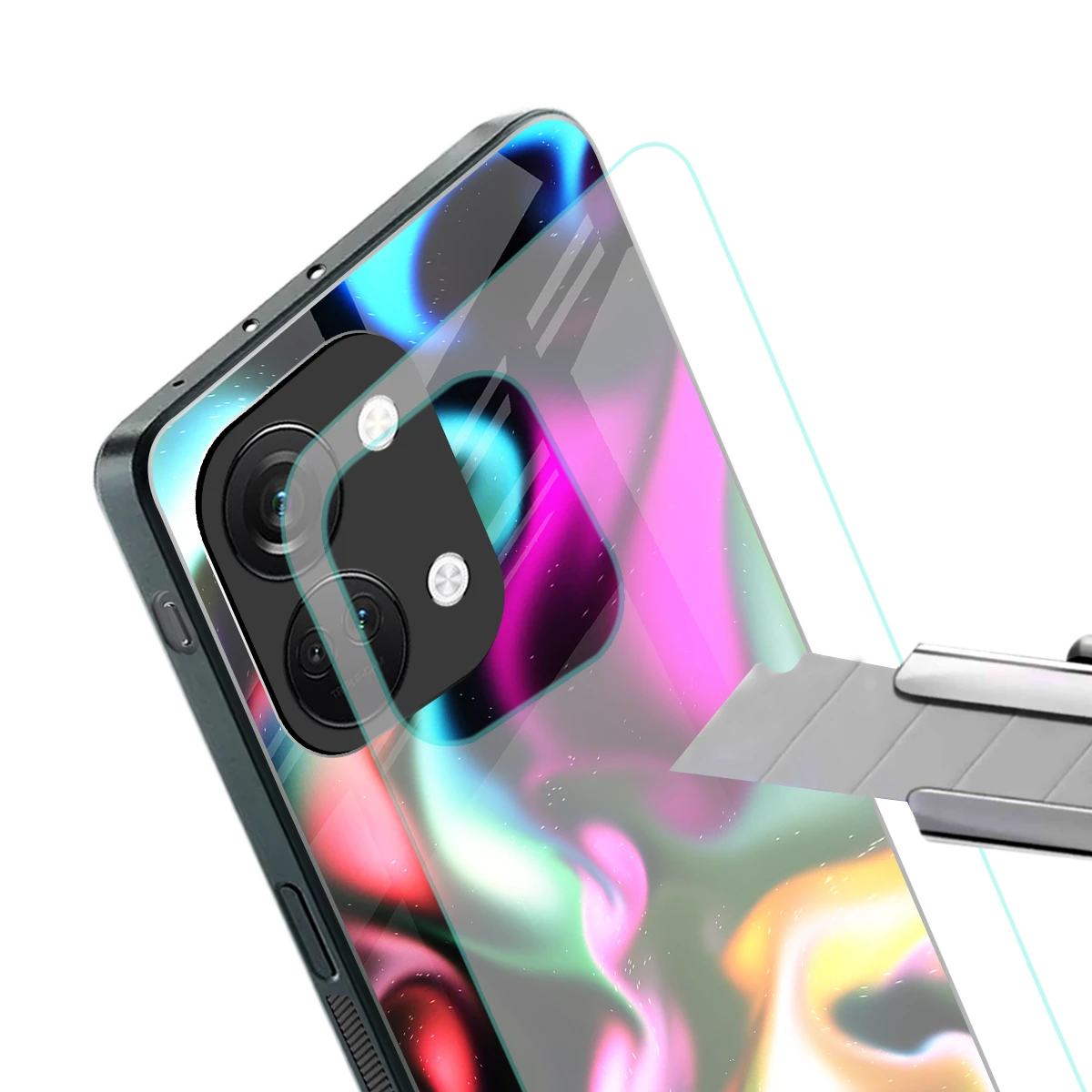 Aurora Glow stylish phone case for oneplus nord 3 | glossy glass and slim fit