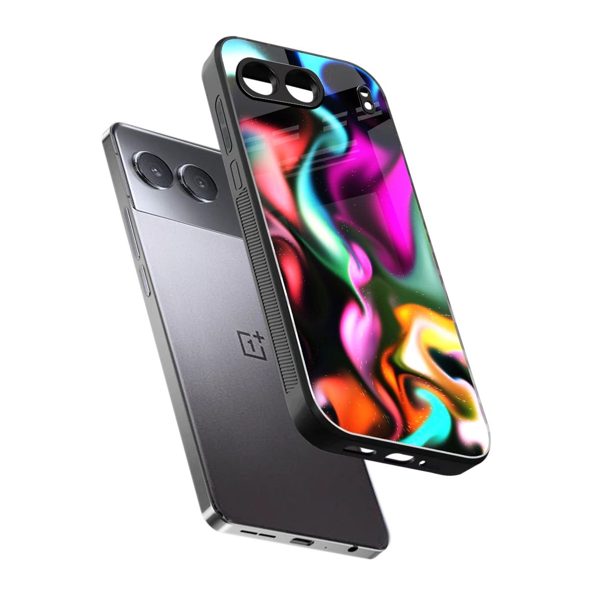 Aurora Glow sleek oneplus nord 4 cover with tempered glass back and TPU edges