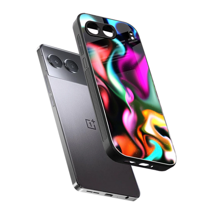 Aurora Glow sleek oneplus nord 4 cover with tempered glass back and TPU edges