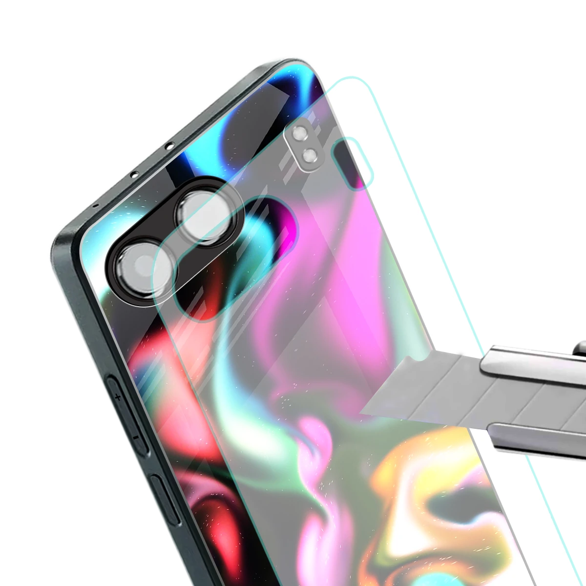 Aurora Glow stylish phone case for oneplus nord 4 | glossy glass and slim fit