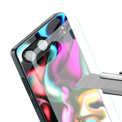 Aurora Glow stylish phone case for oneplus nord 4 | glossy glass and slim fit