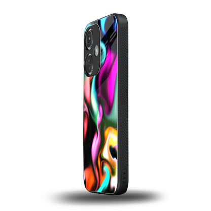 Aurora Glow oneplus nord ce 3 mobile cover | shockproof glass phone case