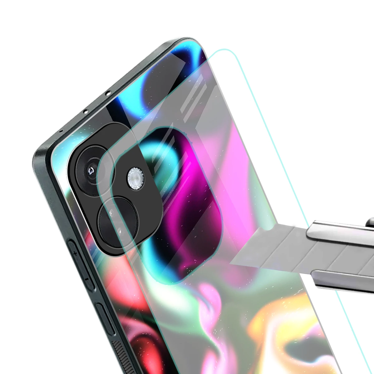 Aurora Glow stylish phone case for oneplus nord ce 3 | glossy glass and slim fit