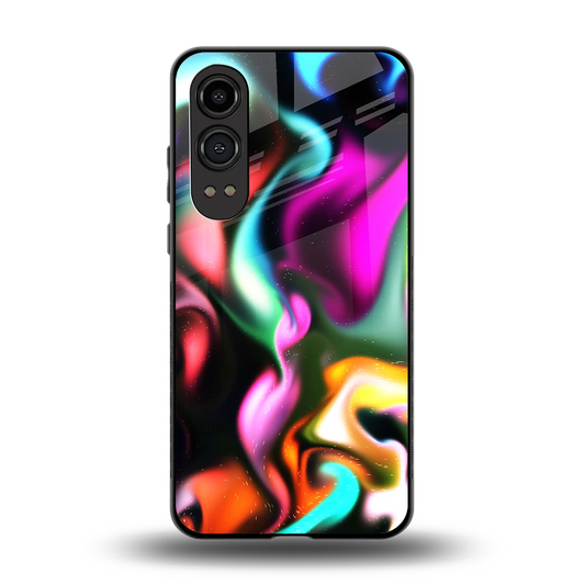 Aurora Glow back phone cover | glass case for oneplus nord ce 4 lite