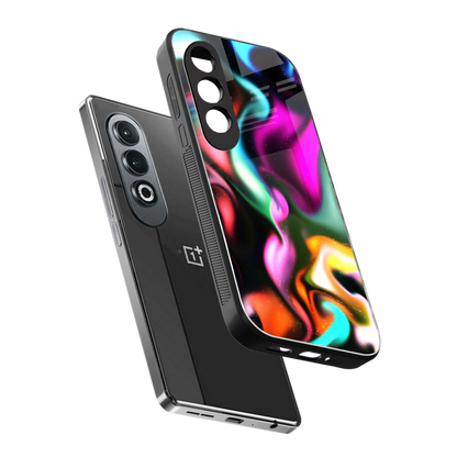 Aurora Glow sleek oneplus nord ce 4 cover with tempered glass back and TPU edges