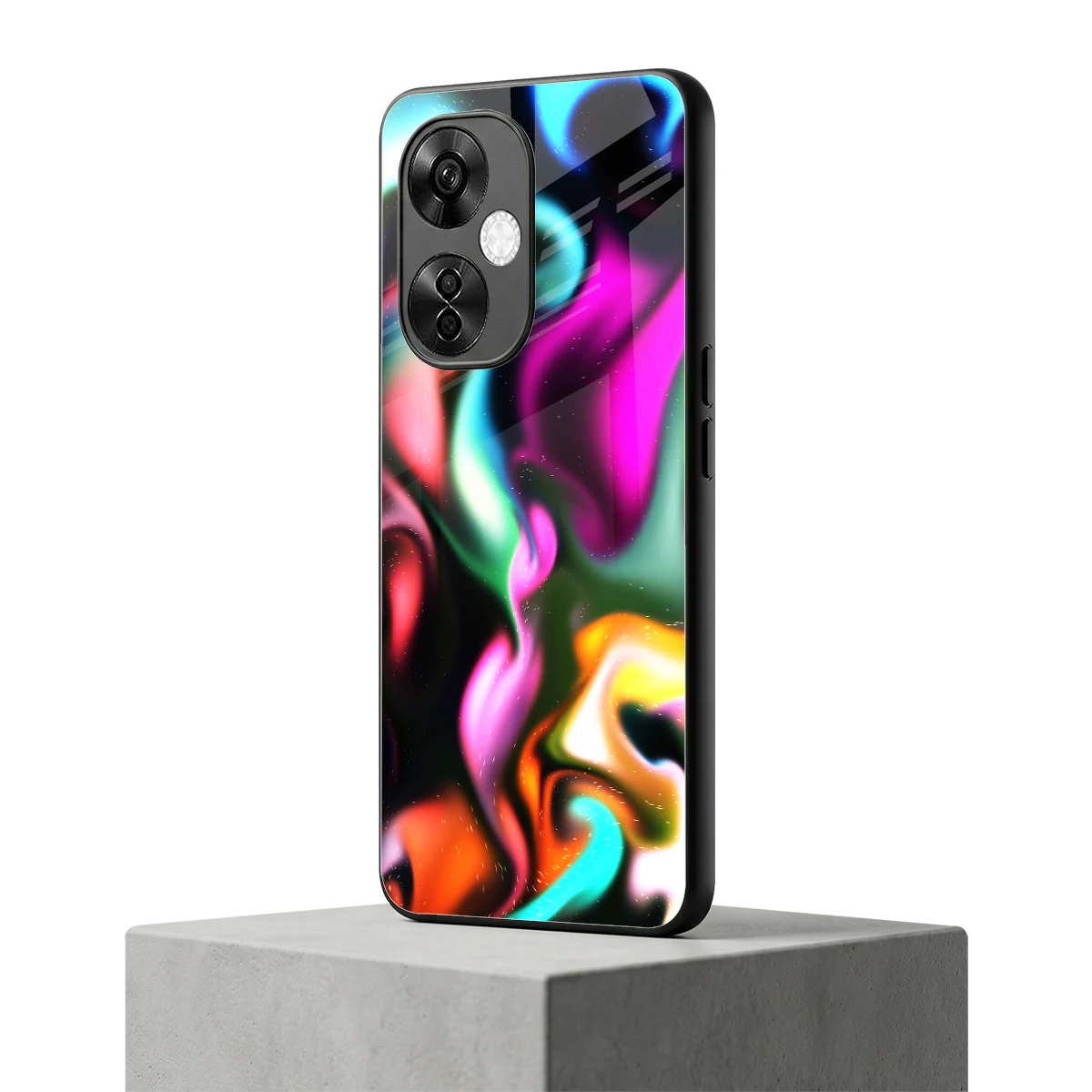 Aurora Glow oneplus nord ce 3 lite mobile cover | shockproof glass phone case