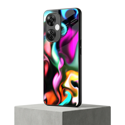 Aurora Glow oneplus nord ce 3 lite mobile cover | shockproof glass phone case