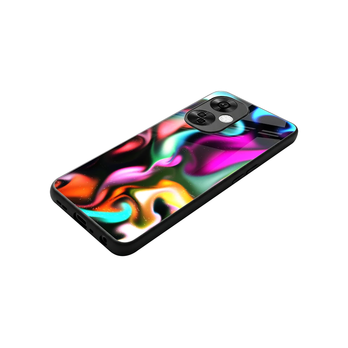 Aurora Glow stylish phone case for oneplus nord ce 3 lite | glossy glass and slim fit