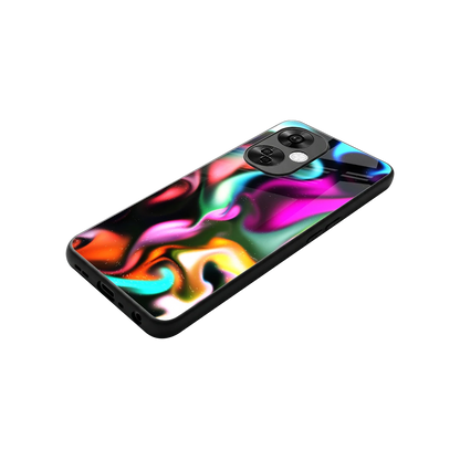 Aurora Glow stylish phone case for oneplus nord ce 3 lite | glossy glass and slim fit
