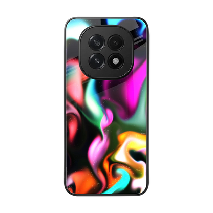 Aurora Glow back phone cover | glass case for oppo f29 5g