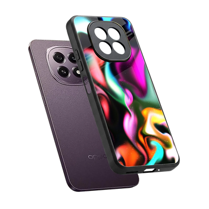 Aurora Glow sleek oppo f29 5g cover with tempered glass back and TPU edges