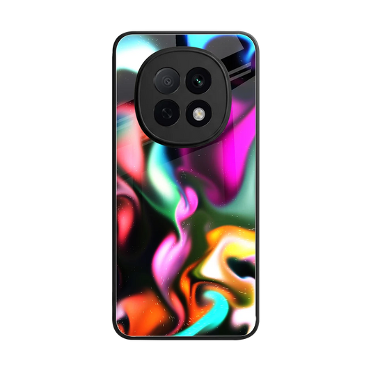 Aurora Glow back phone cover | glass case for oppo f29 pro 5g