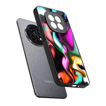 Aurora Glow sleek oppo f29 pro 5g cover with tempered glass back and TPU edges