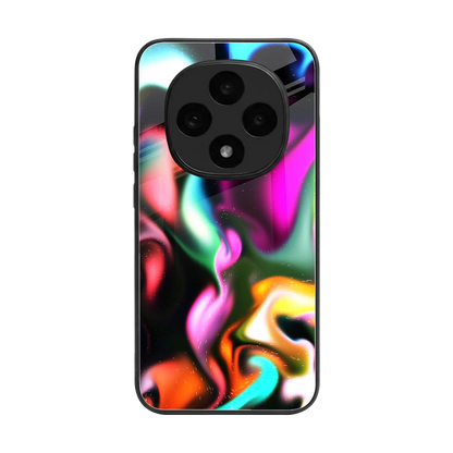 Aurora Glow back phone cover | glass case for oppo f31 pro 5g