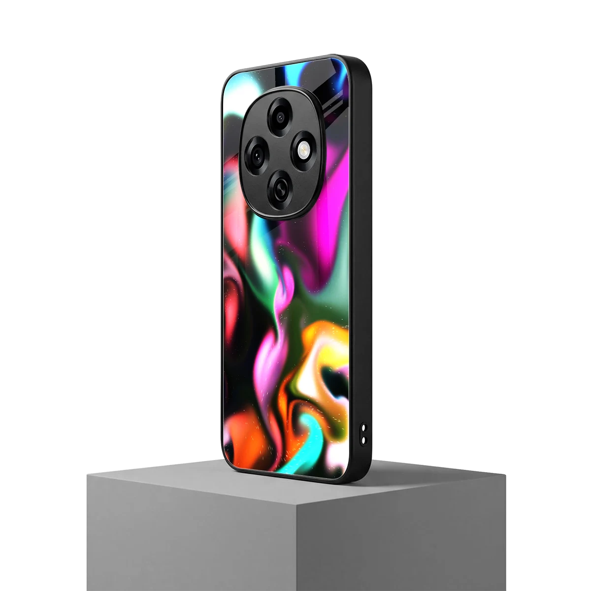 Aurora Glow oppo f31 pro 5g mobile cover | shockproof glass phone case