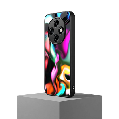 Aurora Glow oppo f31 pro 5g mobile cover | shockproof glass phone case
