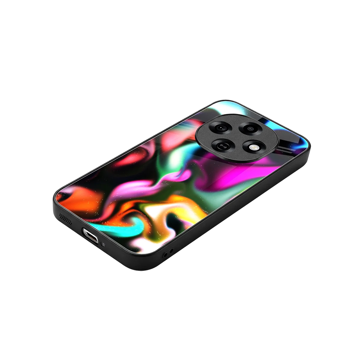 Aurora Glow stylish phone case for oppo f31 pro 5g | glossy glass and slim fit