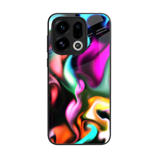 Aurora Glow back phone cover | glass case for oppo find x9