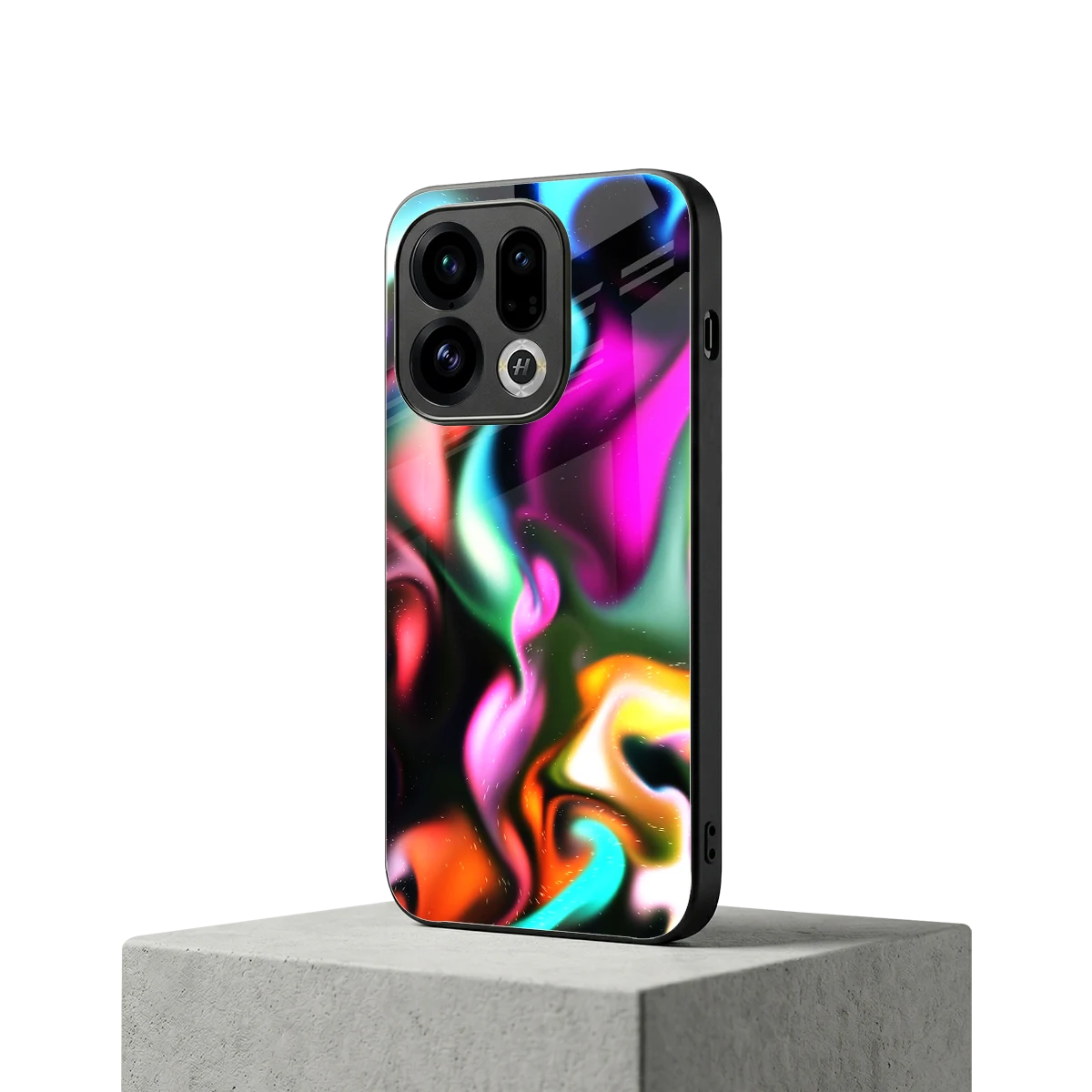 Aurora Glow oppo find x9 mobile cover | shockproof glass phone case