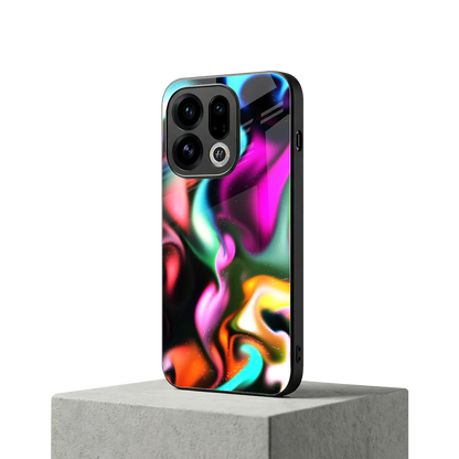 Aurora Glow oppo find x9 mobile cover | shockproof glass phone case