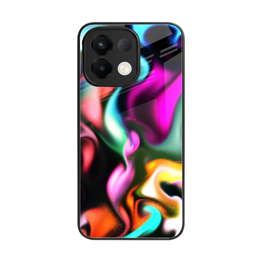 Aurora Glow back phone cover | glass case for oppo k13 5g
