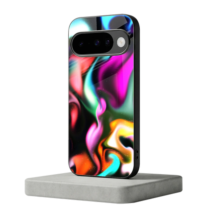 Aurora Glow google pixel 10 mobile cover | shockproof glass phone case