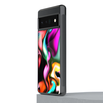 Aurora Glow stylish phone case for google pixel 6 pro | glossy glass and slim fit
