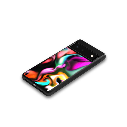 Aurora Glow google pixel 6a mobile cover | shockproof glass phone case