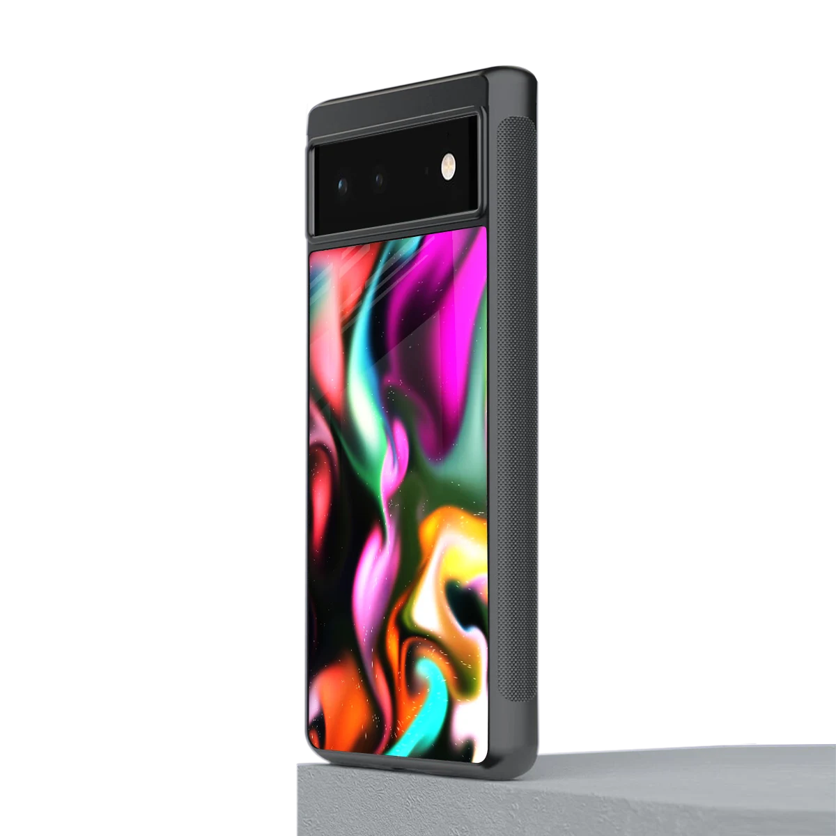 Aurora Glow stylish phone case for google pixel 6 | glossy glass and slim fit