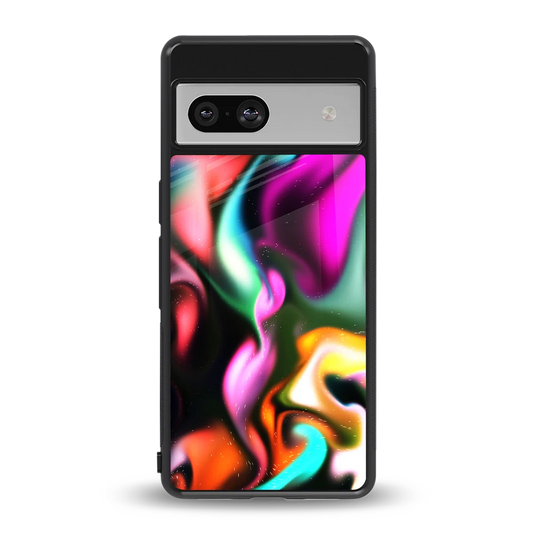 Aurora Glow back phone cover | glass case for google pixel 7a