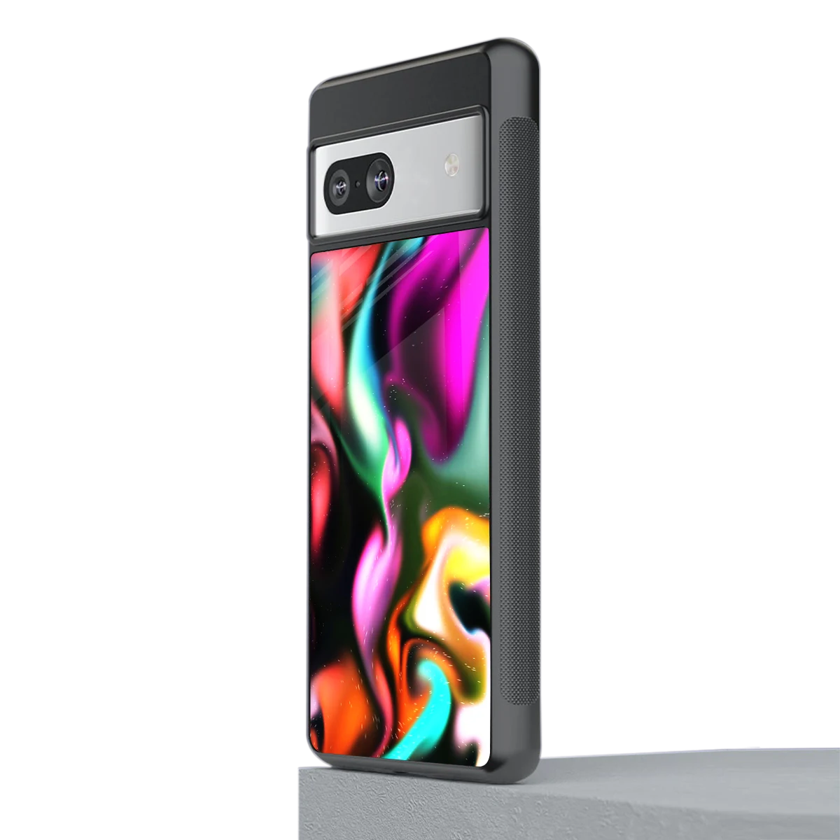 Aurora Glow stylish phone case for google pixel 7a | glossy glass and slim fit