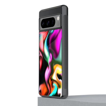 Aurora Glow stylish phone case for google pixel 8 pro | glossy glass and slim fit