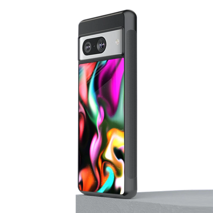 Aurora Glow stylish phone case for google pixel 8 | glossy glass and slim fit