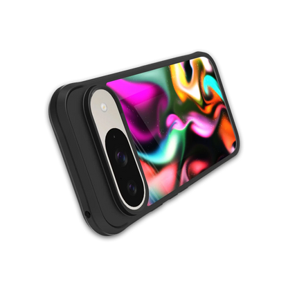 Aurora Glow stylish phone case for google pixel 9 | glossy glass and slim fit