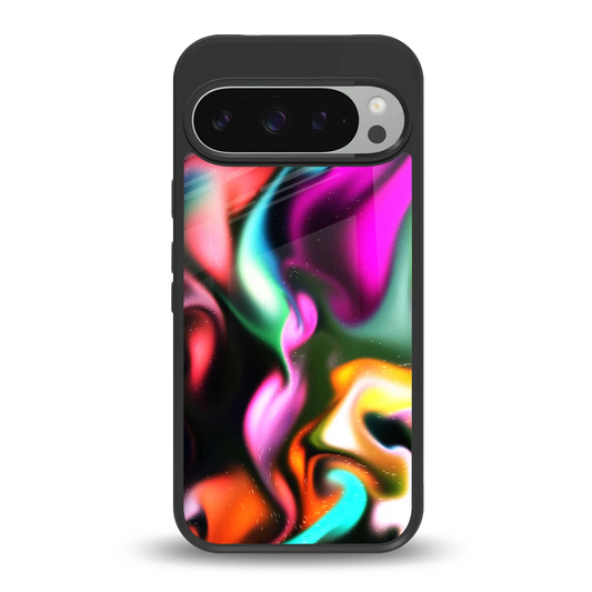 Aurora Glow back phone cover | glass case for google pixel 9 pro