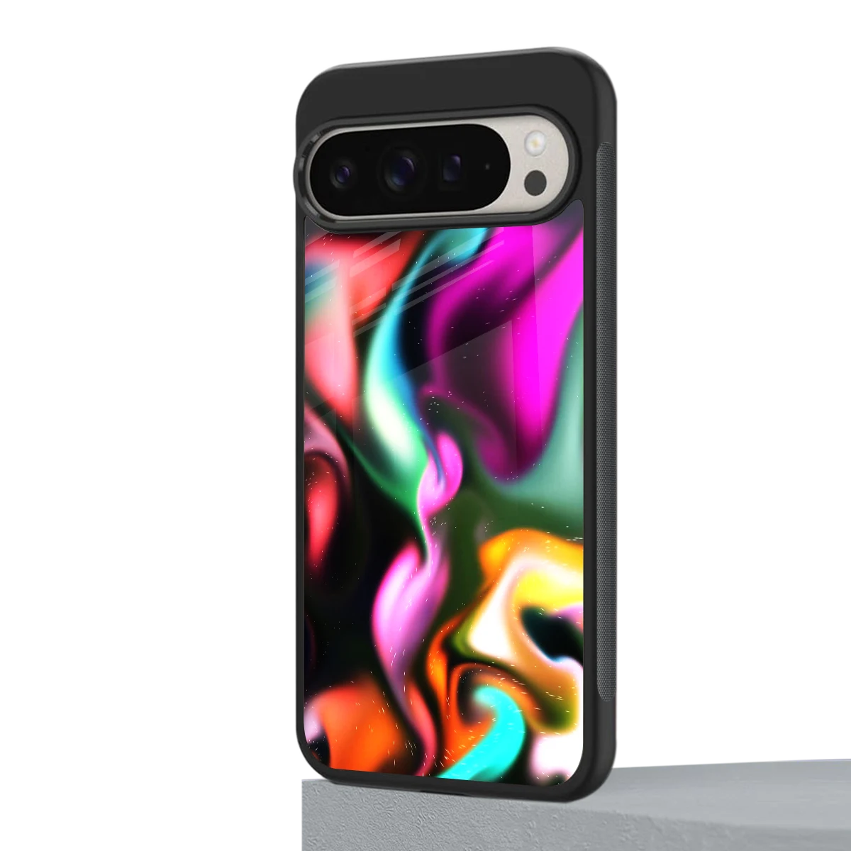 Aurora Glow google pixel 9 pro mobile cover | shockproof glass phone case