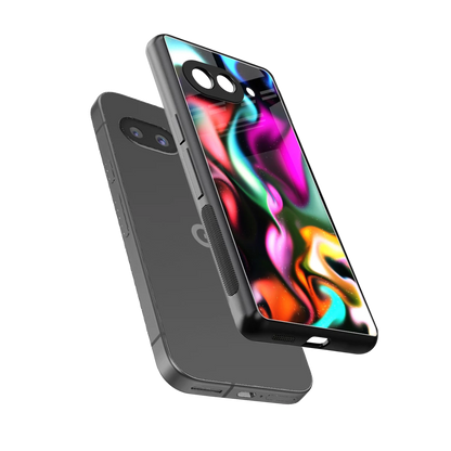 Aurora Glow sleek google pixel 10a cover with tempered glass back and TPU edges