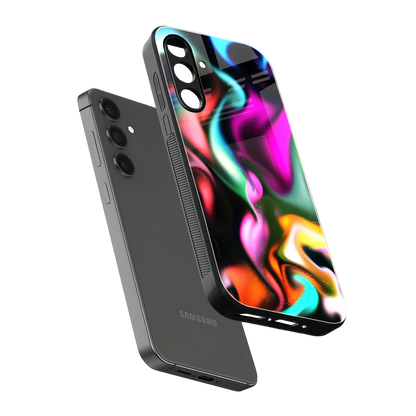 Aurora Glow sleek samsung galaxy m35 5g cover with tempered glass back and TPU edges
