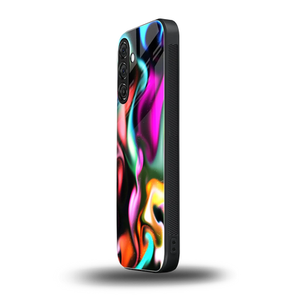 Aurora Glow samsung galaxy m35 5g mobile cover | shockproof glass phone case