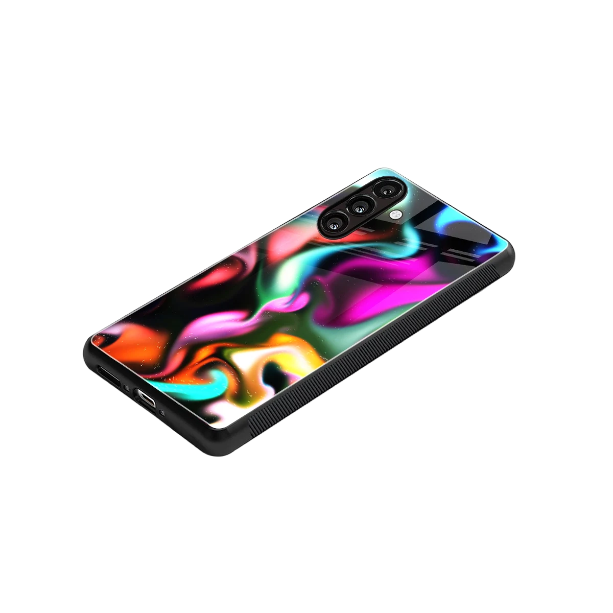 Aurora Glow stylish phone case for samsung galaxy m35 5g | glossy glass and slim fit