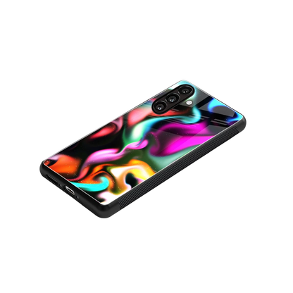 Aurora Glow stylish phone case for samsung galaxy m35 5g | glossy glass and slim fit