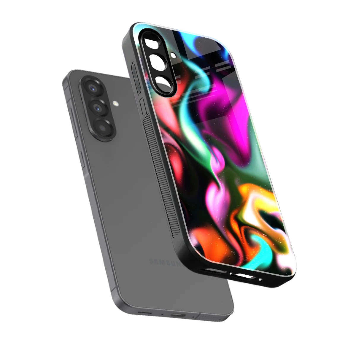 Aurora Glow sleek samsung galaxy a17 5g cover with tempered glass back and TPU edges