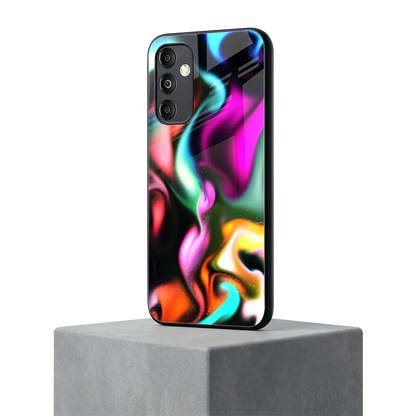 Aurora Glow samsung galaxy m14 5g mobile cover | shockproof glass phone case