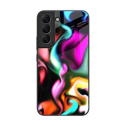 Aurora Glow back phone cover | glass case for samsung galaxy s22