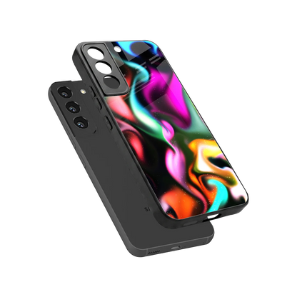 Aurora Glow sleek samsung galaxy s22 cover with tempered glass back and TPU edges