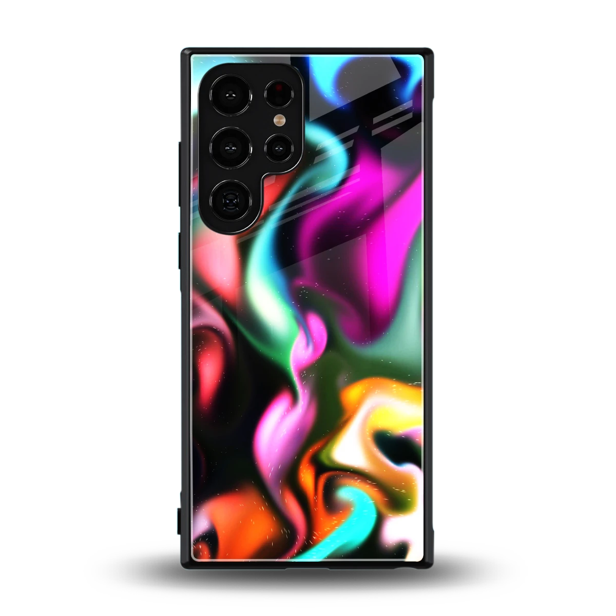 Aurora Glow back phone cover | glass case for samsung galaxy s23 ultra