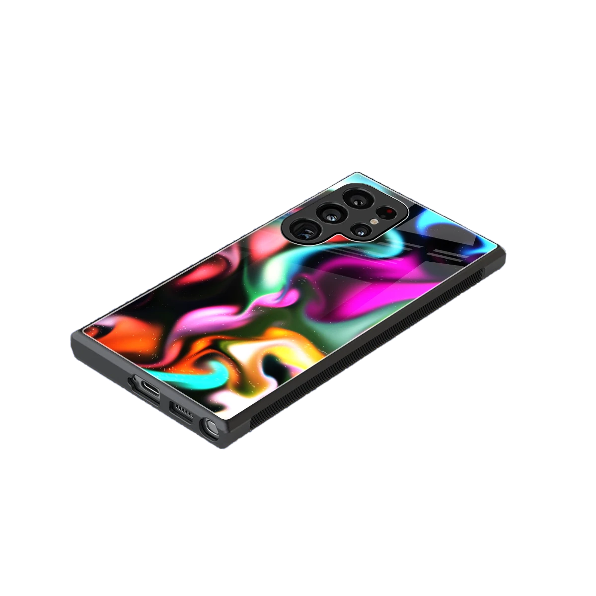 Aurora Glow stylish phone case for samsung galaxy s24 ultra | glossy glass and slim fit