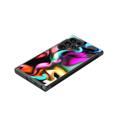 Aurora Glow stylish phone case for samsung galaxy s24 ultra | glossy glass and slim fit