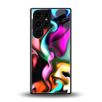 Aurora Glow back phone cover | glass case for samsung galaxy s25 ultra